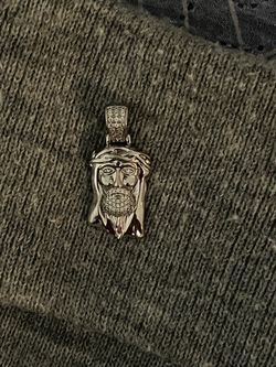 Silver Jesus Pendant