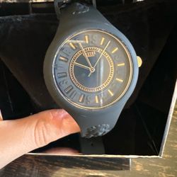 Versus Versace Navy Blue Silicone Watch