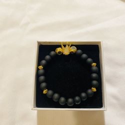 Beaded Bracelet W/ Crown 