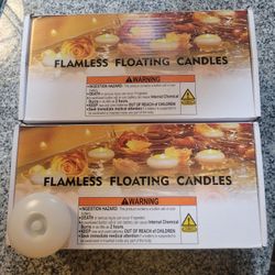 Fake Flameless Floating Candles