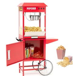 Popcorn Machine, Commercial Popcorn Machine With Cart, Popcorn Maker Machine $250