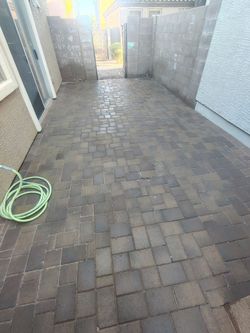 Pavers and turf