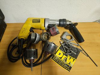 DeWALT DW510 1/2" VSR Dual Range Hammer Drill Kit w/ Steel Case & Extras