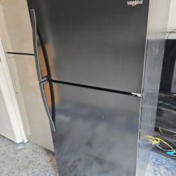 Whirlpool Black Refrigerator 