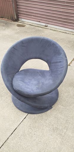 Nice microfiber navy blue designer Chair