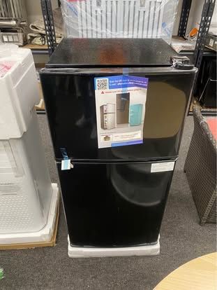 New Fridge with Freezer 3.2 Cu Ft Refrigerator 2 Doors Refrigerator