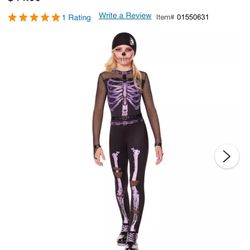 Kids Dark Rebel Skeleton Costume