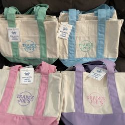 Mini pastel tote bag