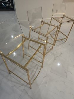 Acrylic bar stools