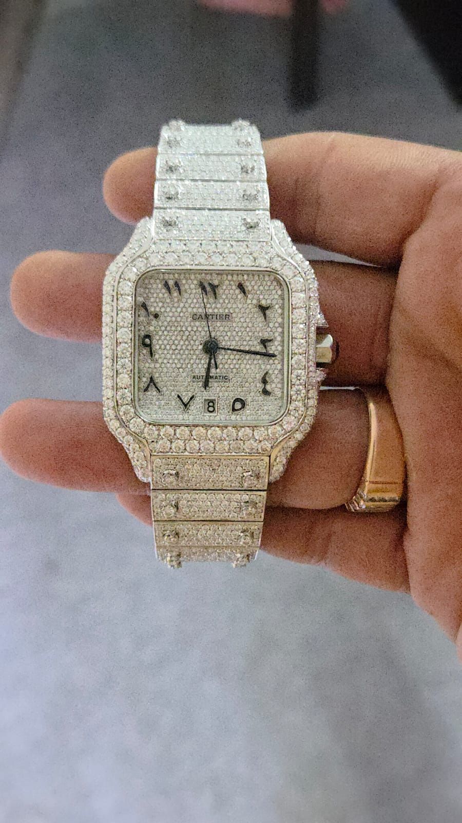 Cartier Ballon Bleu Bust Down | Moissanita VVS-D | Automático | Acero 904L – $1,200 negociable