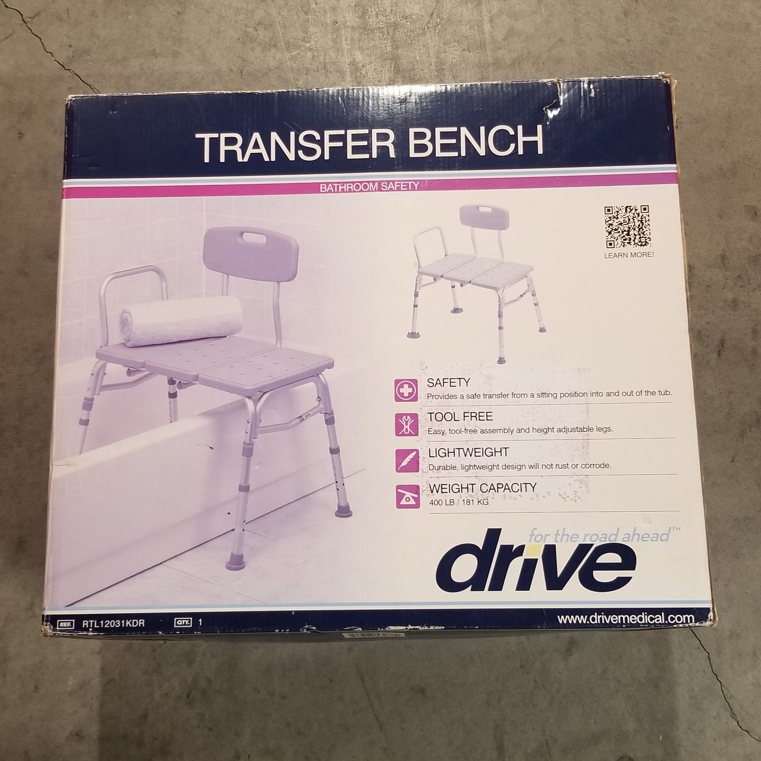 Tranfer Bench Bathroom Safety Tool Free