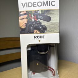 Rode VideoMic Camera-Mount Shotgun Microphone with Rycote Lyre Shock Mounting, Black