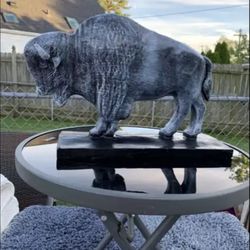 The Old Gray Buffalo Statue