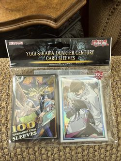 Yugi And Kaiba Quarter Century Card Sleeves