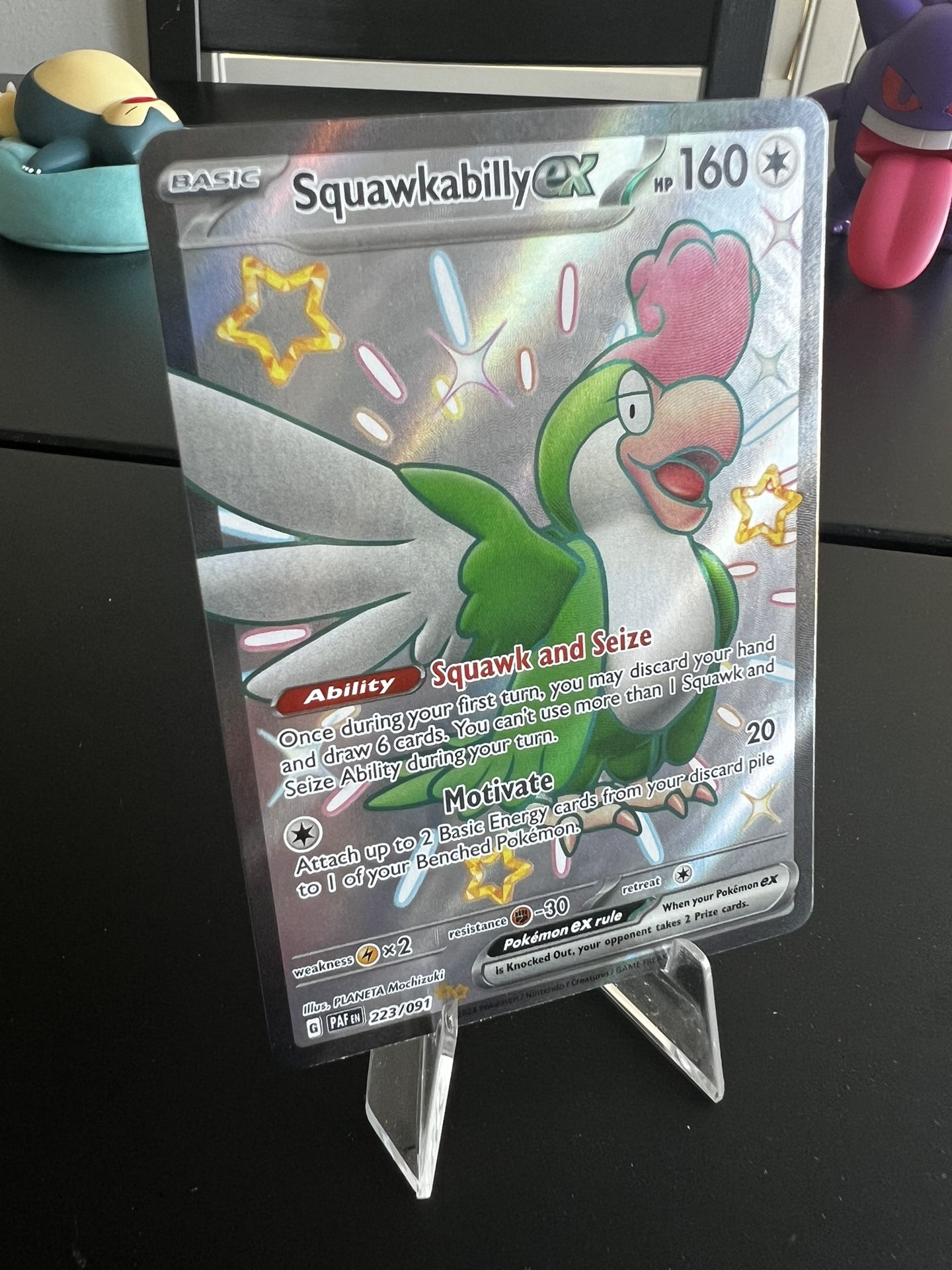 Shiny Squawkabilly ex - 223/091 SV: Paldean Fates Pokémon TCG