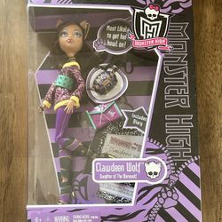 Monster High Clawdeen Wolf Doll First Wave 2012 NEW! READ!