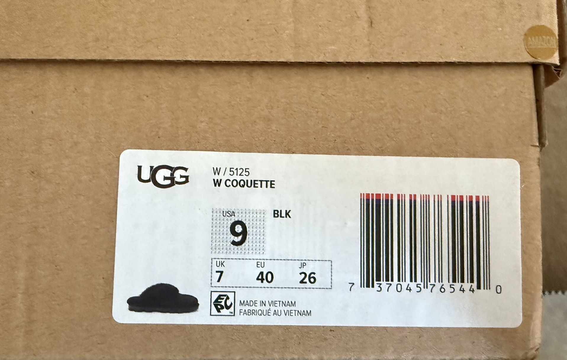 Brand New UGG Black Coquette Slippers