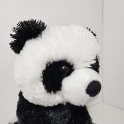 Soft Panda Bear Stuffed Animal Toy Aurora Black White Realistic Plush