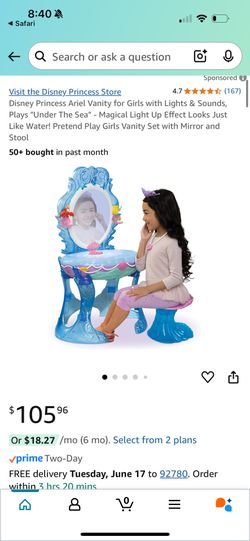 Ariel Vanity Girls Music And Lights 