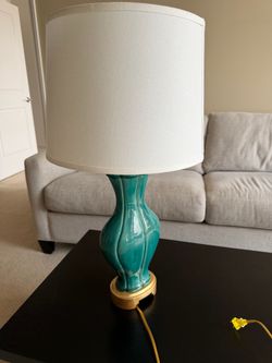 Teal Ceramic Lamp!
