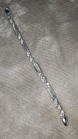 Esclava ,Esterling milano Rope bracelet  Silver ,plata New