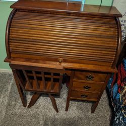 Vintage Kids Rolltop Desk