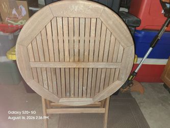 Round Wooden Table