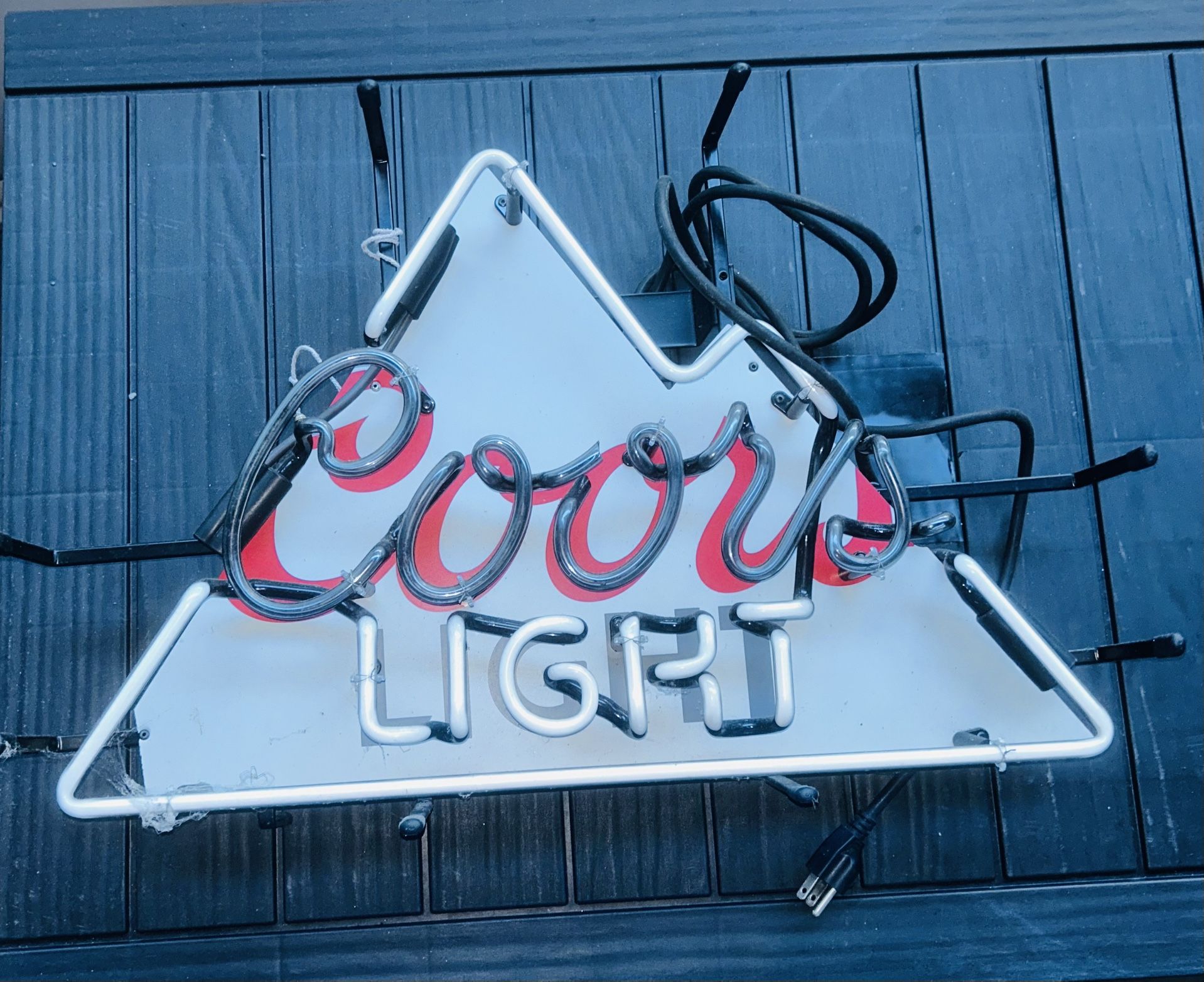 Neon Bar Signs – Coors Light + 2 Captain Morgan (For Repair or Decor
