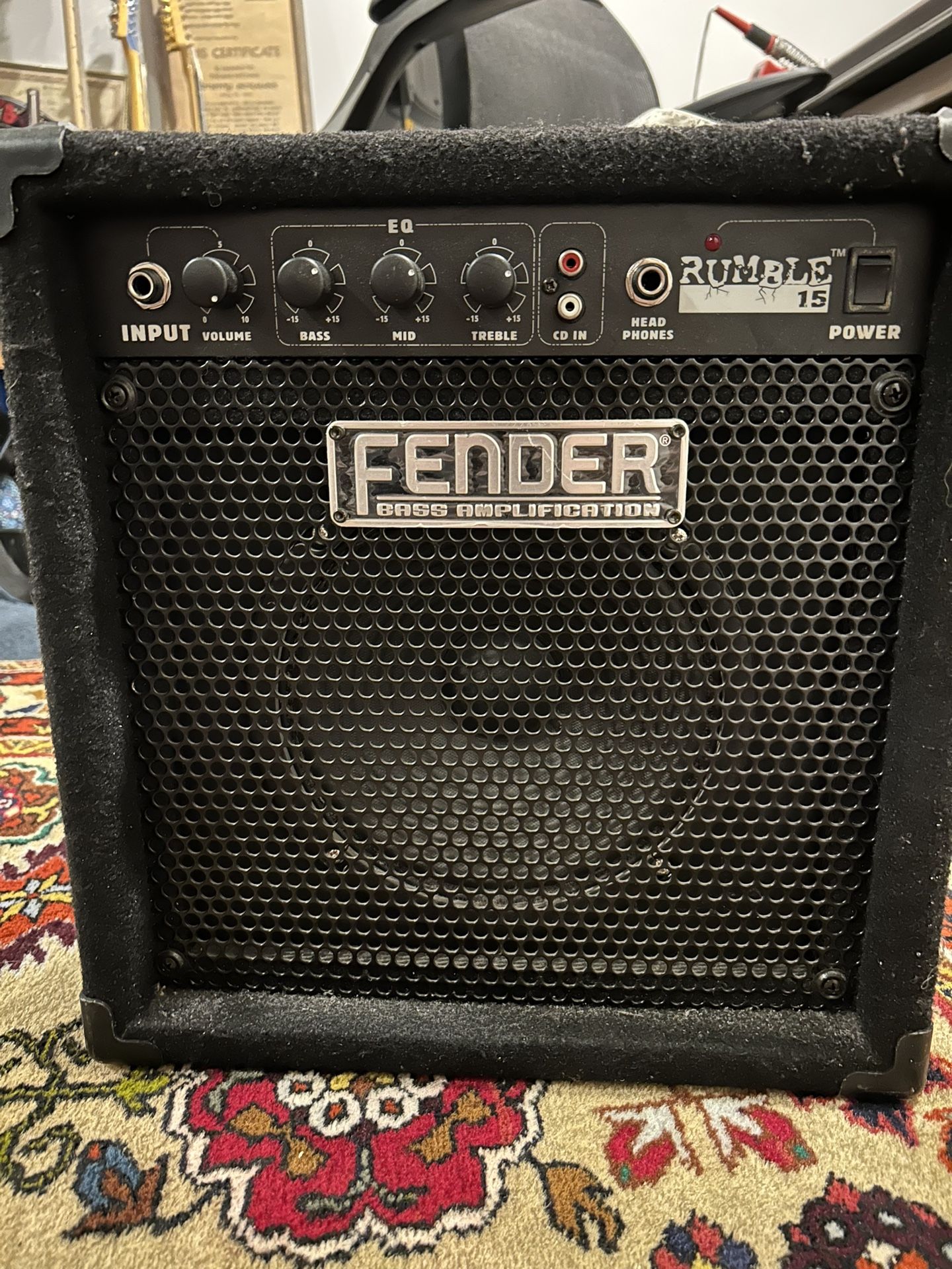 Fender Rumble 15 Bass or Guitar Amp