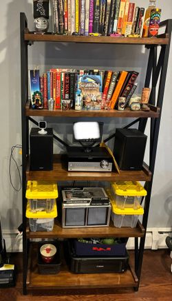 Ladder Book Shelf 6 Ft (72”) x 34” x 16” x 10”