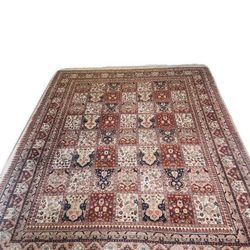 Large 8x10 Red Wool Persian Style Area Rug 