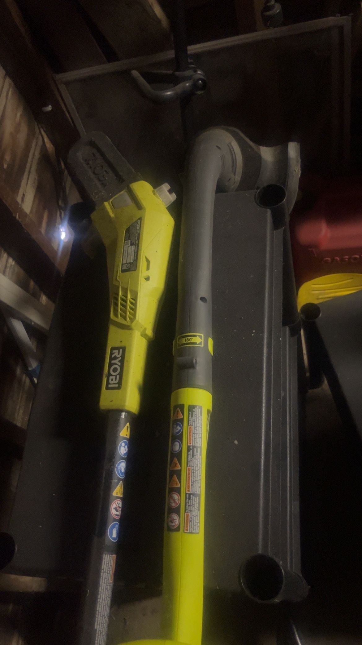 Ryobi Pole Saw And Weed Wacker