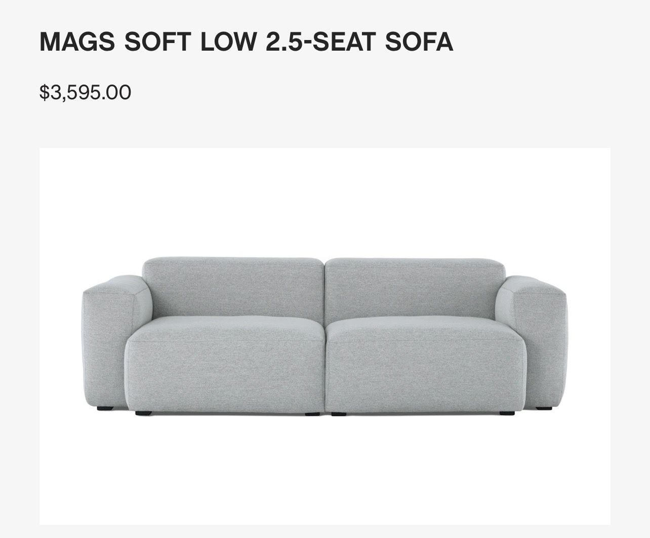 DWR Mags Low Sofa