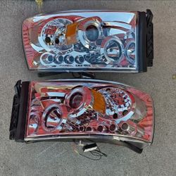 06-08 Dodge Ram LED DRL Projector Headlights Luces Focos Micas Faros Faroles Headlamps 