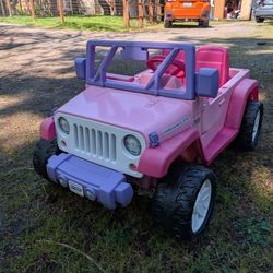 Pink Jeep Power Wheel $50
