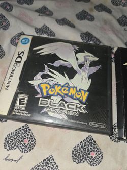 Pokémon black with game art folio
