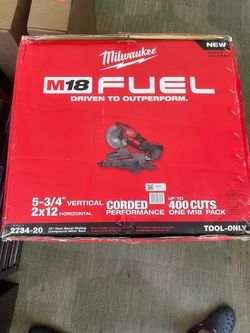 Milwaukee m18 fuel 10’’ miter saw