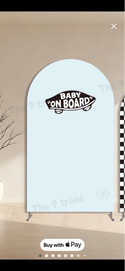 vans baby on board backdrop cover