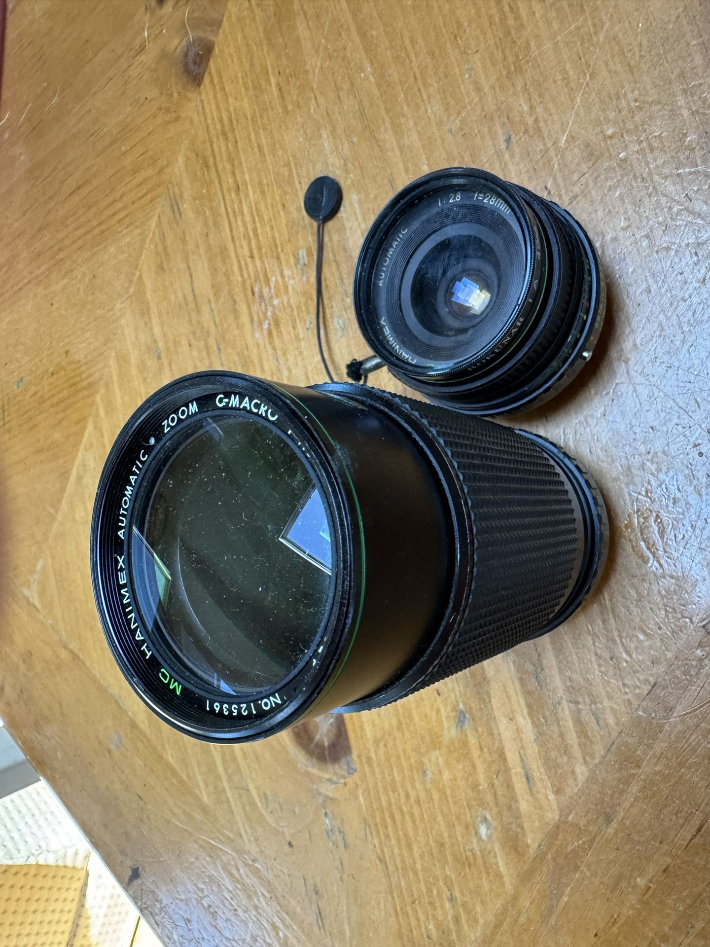 2 Hanimex Camera lenses