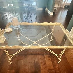 One-of-a-kind, custom-made, wrought iron coffee table