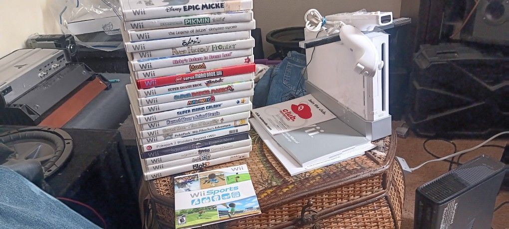 Wii System With Games