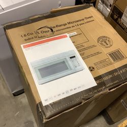 Unbranded 1.6 cu. ft. Over the Range Microwave in White
