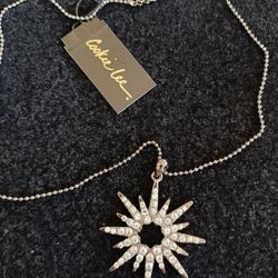 New- Cookie Lee Starburst Pendant Necklace