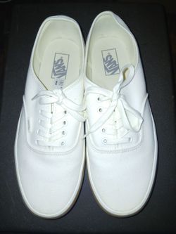 Mens authentic white vans