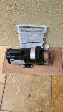 Dayton 2zwr7 3/4 inch horsepower bronze Central fungal pump used for boat water circulation