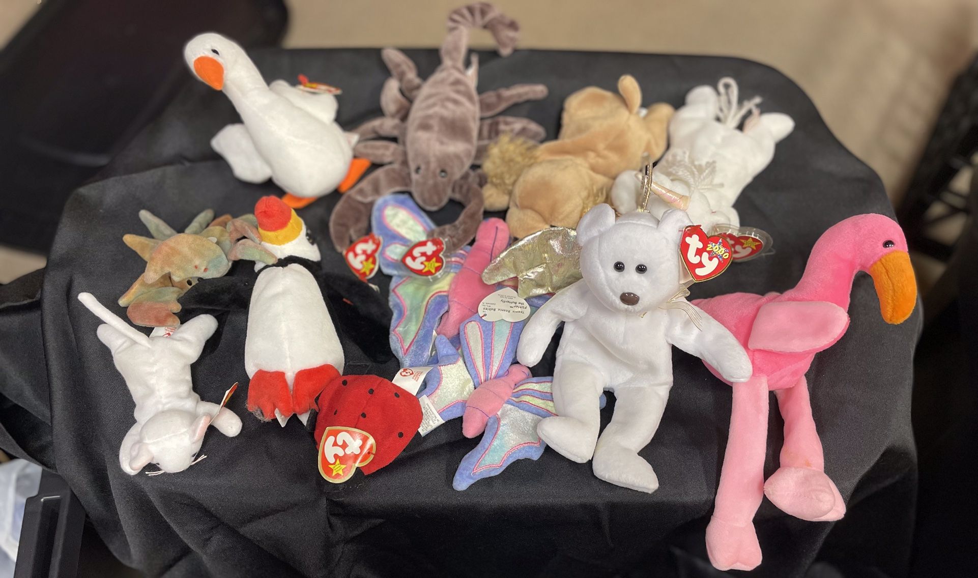 Huge mixed lot of TY Beanie Babies + Teenie Beanies