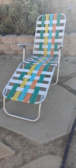 Vintage Chaise Lounge 70's Outdoor Lounge Chair