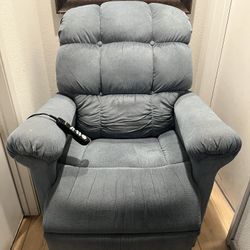 Light Blue Reclining Chair