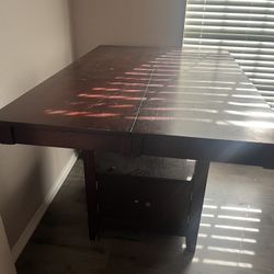 Need gone! Counter Height Dining Seats 6-8 with storage and Lazy Susan! 