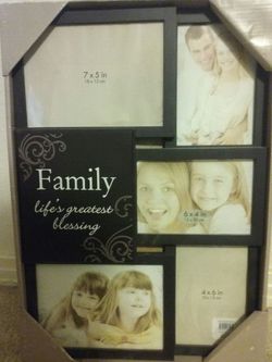 Multiple family picture frame